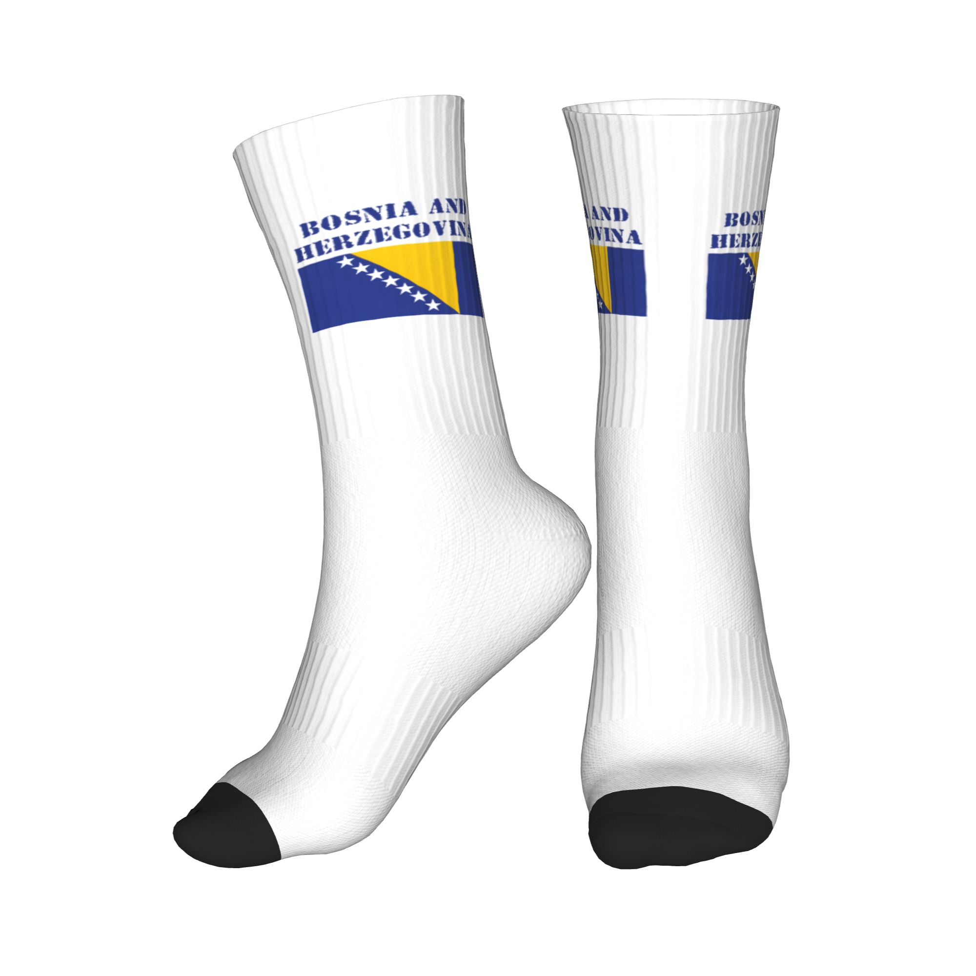 Dress Sock Men - Yenilikçi Erkek Bosna Hersek Bayraklı Elbise