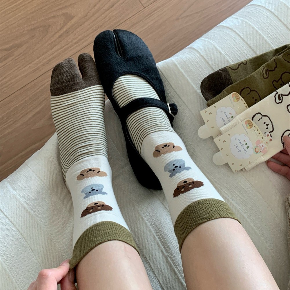 Köpek İllüstrasyonlu Tabi Ayrı - Toe Sock Split incelemesi ve fiyatı