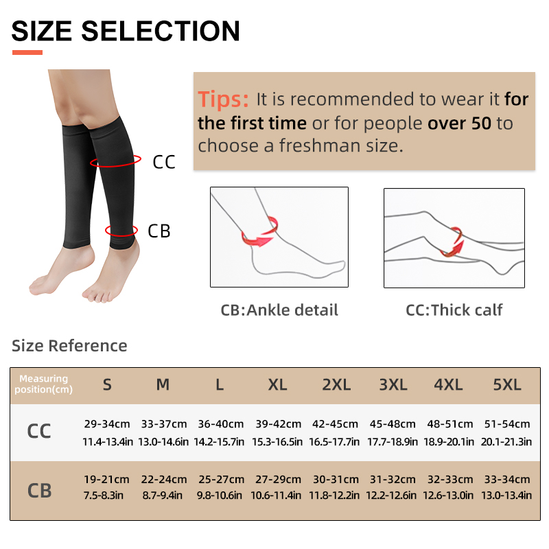 Büyük Beden S-5XL Koşu Atletiz - Compression Sleeve Calf incelemesi ve fiyatı