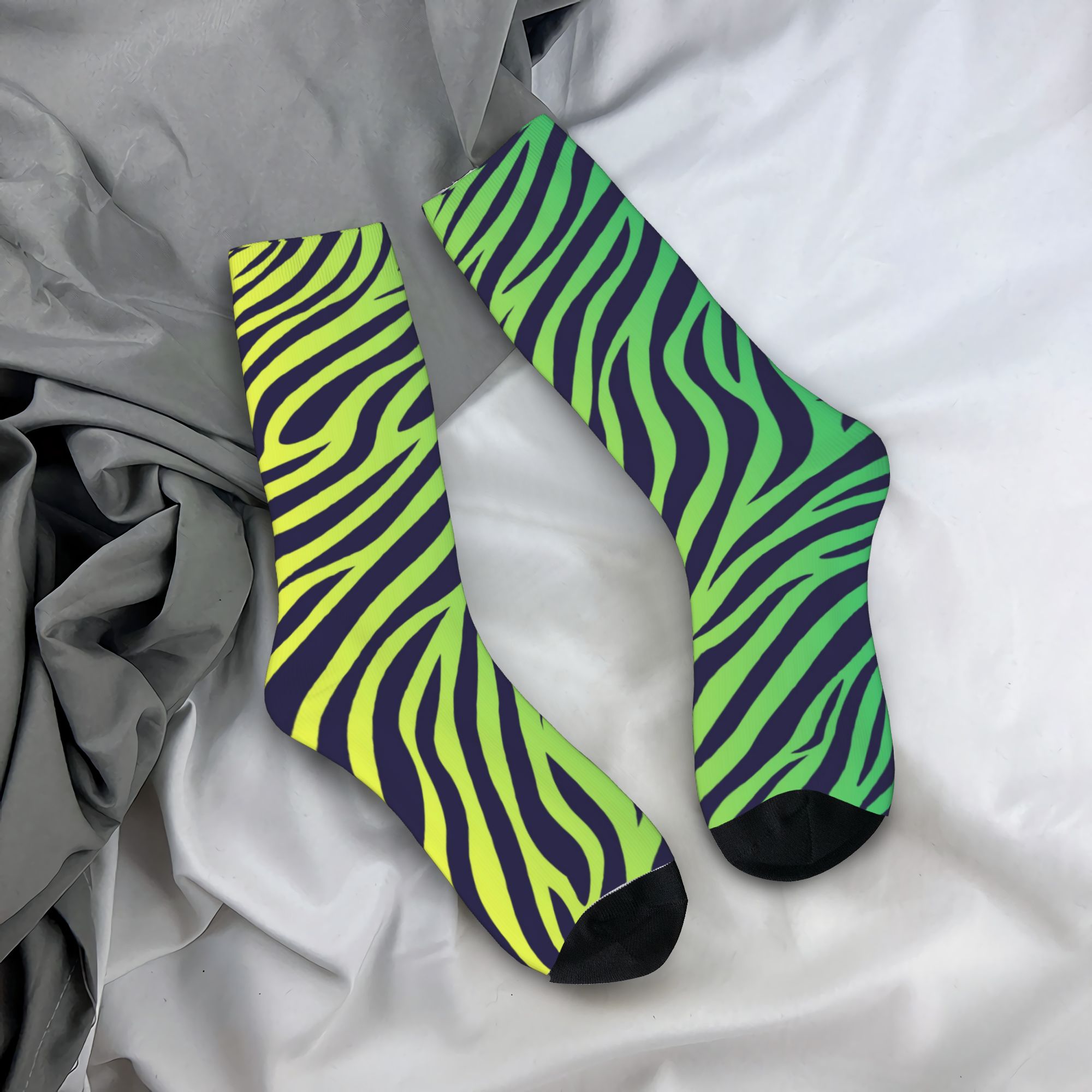Renkli Kaplan Zebra Deri Desen - Dress Sock Men incelemesi ve fiyatı