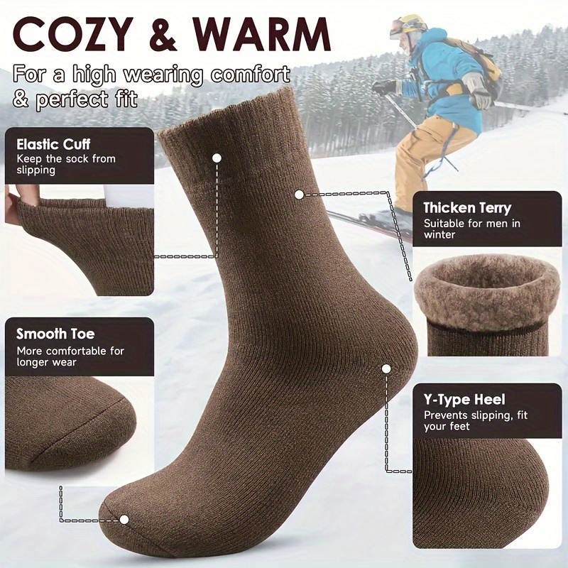 1 Çift Kalın, Kışlık Erkek Kar - Thermal Sock Winter incelemesi ve fiyatı